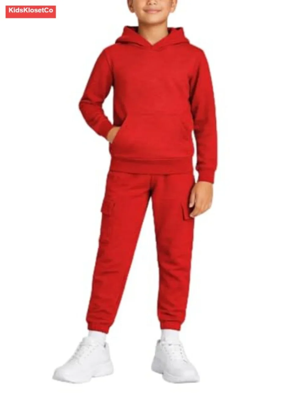Boys 2-Piece Fleece Sweat Suit Set Pullover Hoodie & Joggers